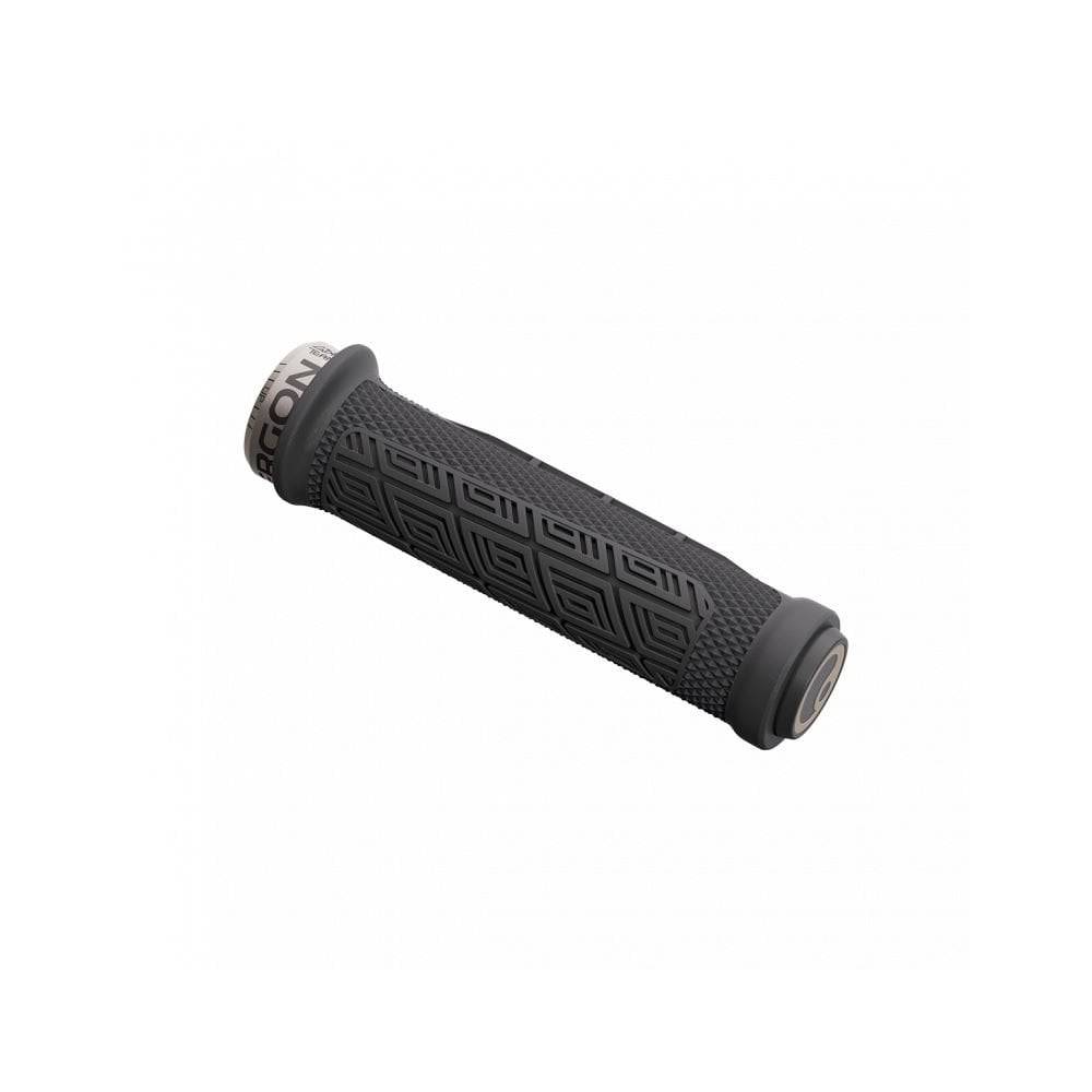 Black Ergon GDH Team Edition grips designed for gravity and downhill biking, featuring ergonomic components for enhanced control.