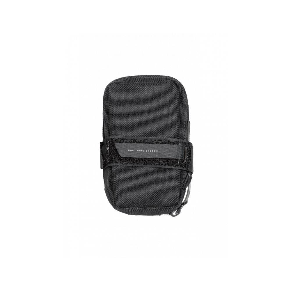 Topeak Elementa Gearbag Pro black waterproof bike seat bag with compact design and tool storage for cycling accessories.