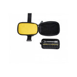 Topeak Elementa Gearbag Pro black waterproof bike seat bag with compact design and built-in tool storage for cycling accessories.