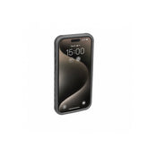 Topeak RideCase black protective bike mount case for iPhone 15 Pro Max, featuring secure grip and durable design.