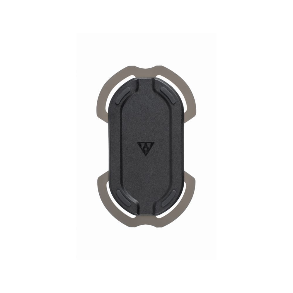 Topeak Omni Ridecase II bike phone mount with stem multi-mount in black, designed for secure smartphone attachment on bikes.