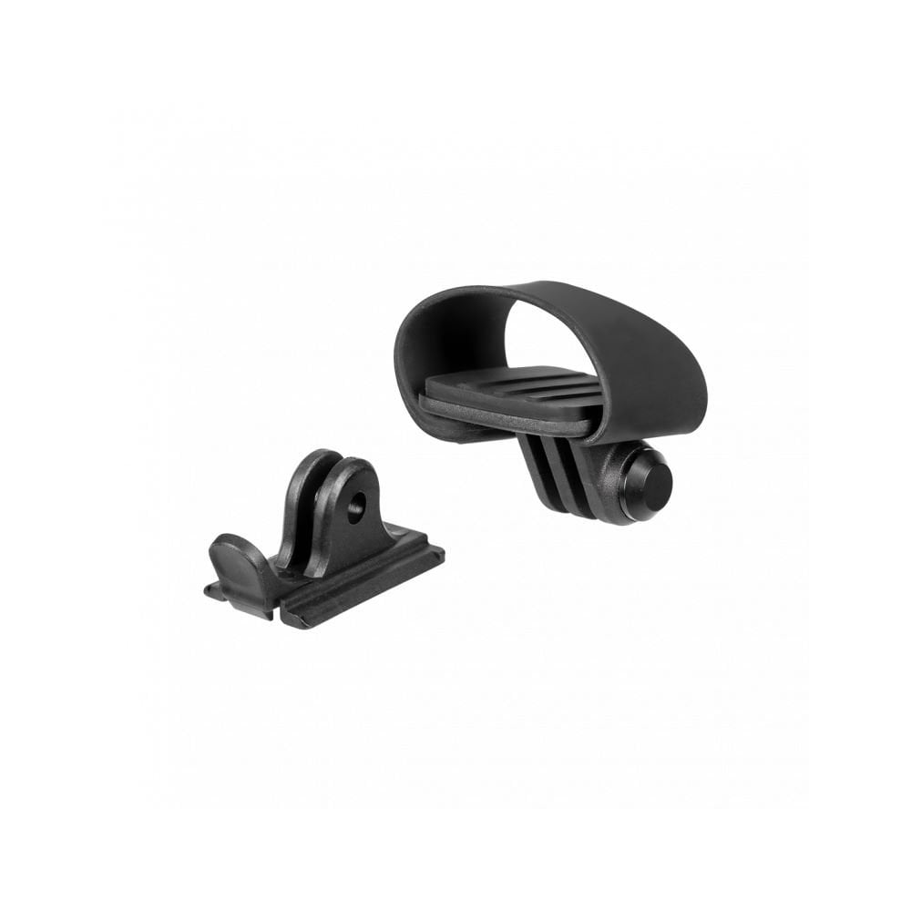 Topeak Stem Multi-Mount in black for front bike lights and GoPro cameras, adjustable bike accessory mount for handlebars.