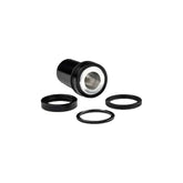 Cane Creek 50x10mm mounting hardware for TREK Offset Double Barrel shock, black, for mountain bike suspension components.