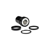 Cane Creek 50x10mm mounting hardware for TREK Offset Double Barrel shock, black, for mountain bike suspension components.
