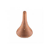 Brooks B17 Softened Tan Leather Bike Saddle with black steel rails, durable and comfortable for cycling.