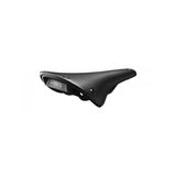 Brooks C15 Cambium all-weather black steel bike saddle with 140mm width, durable waterproof design, suitable for cycling components.