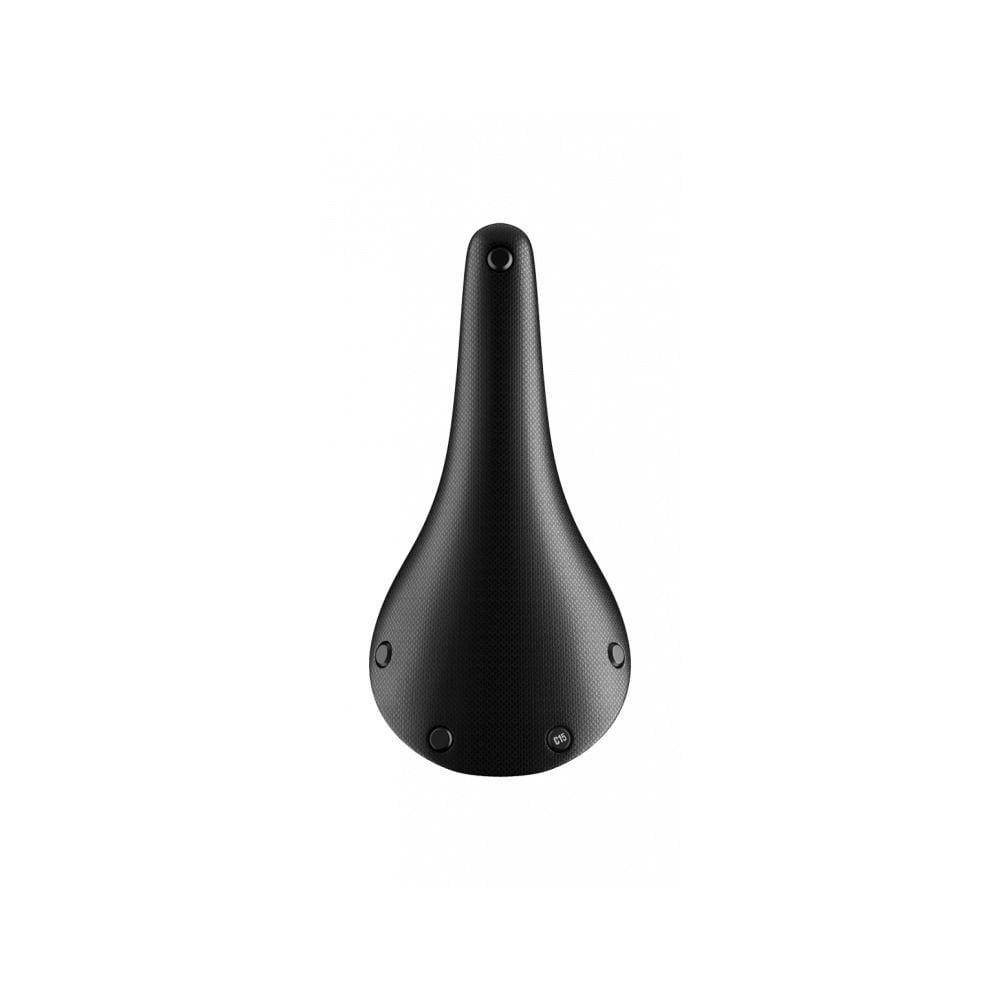 Brooks C15 Cambium all-weather black steel bike saddle with waterproof cover, 140mm width, durable cycling component.