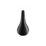 Brooks C15 Cambium all-weather black steel bike saddle with waterproof cover, 140mm width, durable cycling component.