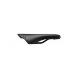 Black Brooks C19 Cambium all-weather bike saddle with steel rails, 184mm length, designed for comfortable cycling.