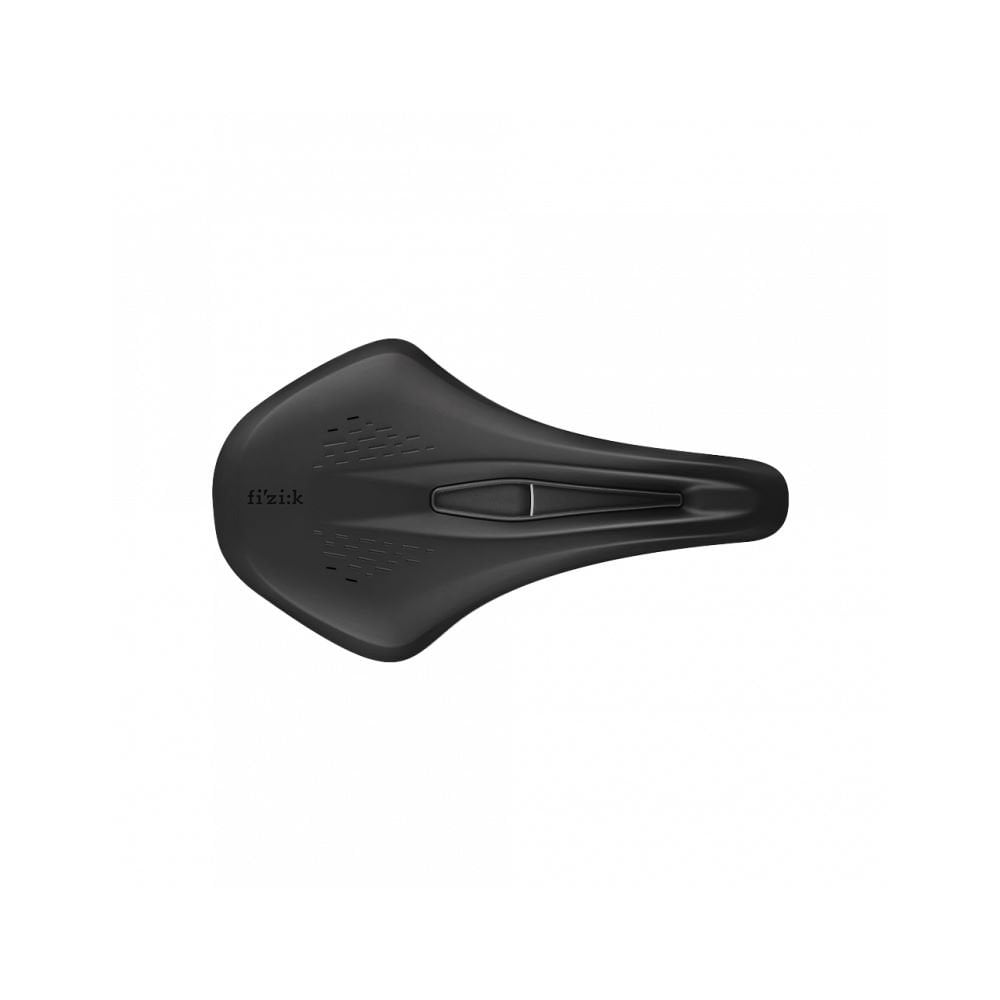 Fizik Terra Argo X1 gravel bike saddle with ergonomic cut-out and carbon rails, designed for comfort and lightweight performance.