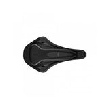 Fizik Terra Argo X1 gravel bike saddle with ergonomic cut-out and carbon rails, designed for comfort and lightweight performance.