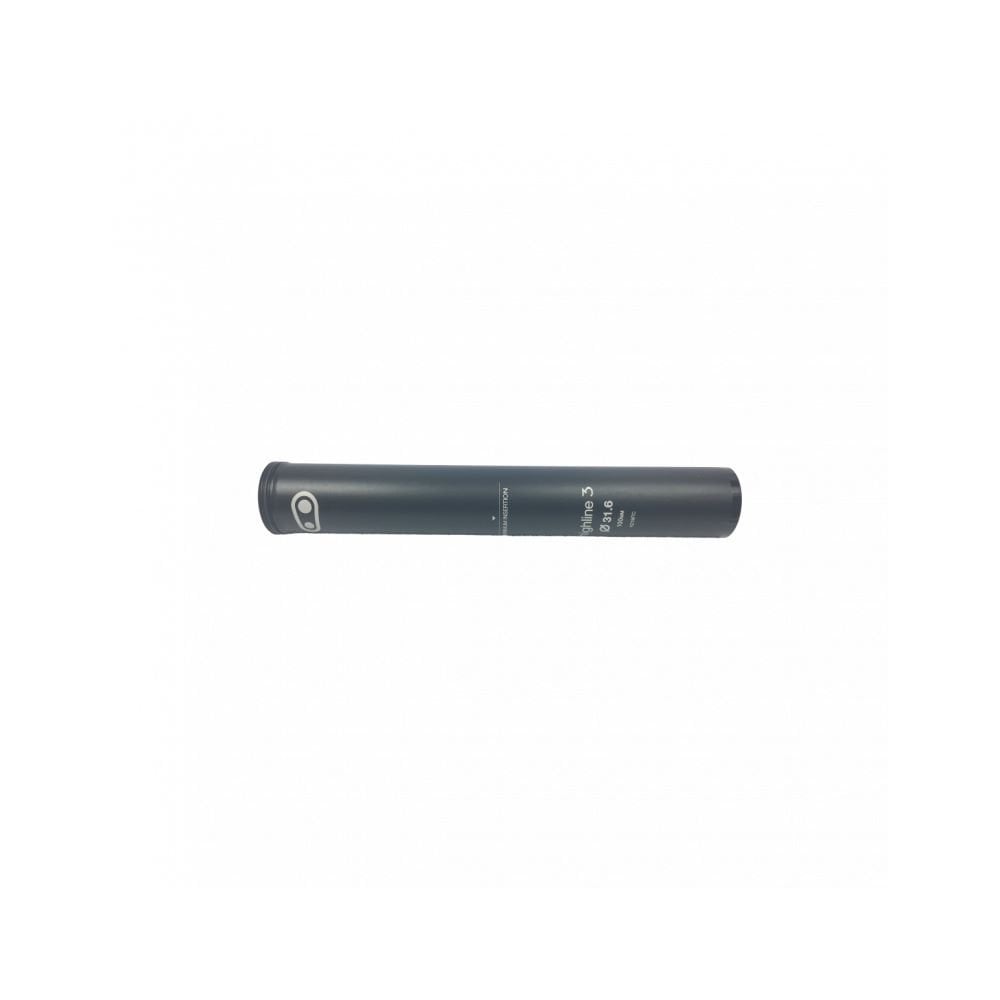 Crankbrothers Highline 3 keyway seatpost in 31.6mm diameter and 100mm length, showing the sleek black component with branding