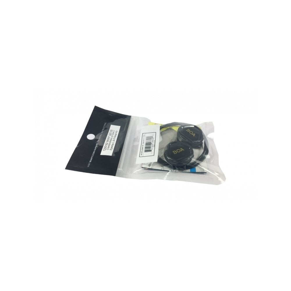 Crankbrothers Boa replacement kit for cycling shoes showing durable closure parts and laces for secure fit.