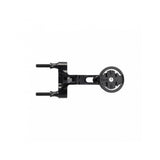Cane Creek black computer mount for Garmin and Wahoo cycling devices, shown attached to bike handlebar.