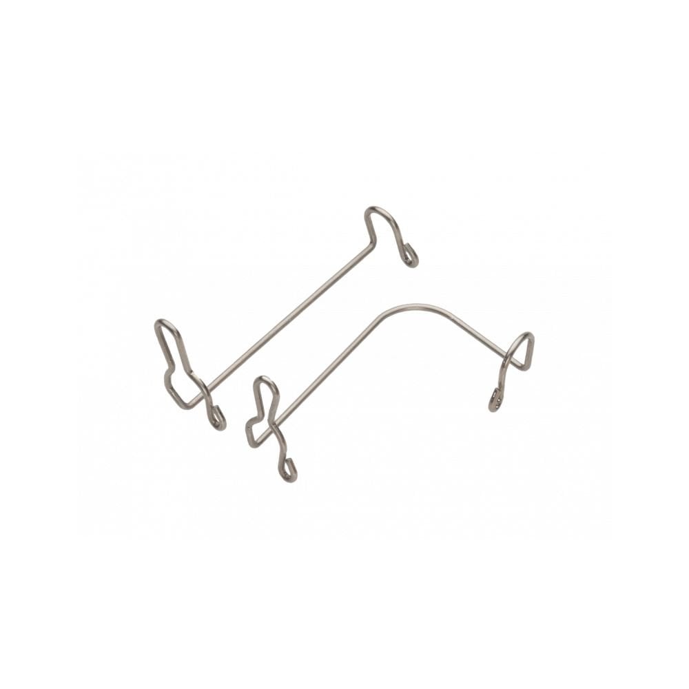 Jagwire Elite Brake Bleed Kit syringe holders and clips, compatible with DOT and mineral oil brake systems, for workshop use.