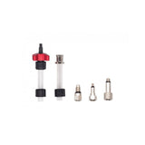 Jagwire Elite DOT brake bleed kit replacement fittings for SRAM, Hayes, Hope, and Formula bikes, suitable for workshop use.