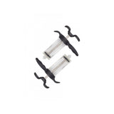 Jagwire Elite DOT Brake Bleed Kit with 2 ergonomic syringes for DOT fluid, ideal for bike workshop brake maintenance.