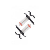 Jagwire Elite Mineral Brake Bleed Kit with 2 ergonomic syringes for mineral fluid systems, workshop use, in a compact package.