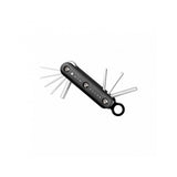 Topeak Fix Station Allen Key Set in silver and black, durable bike repair tool kit with multiple Allen wrenches for bike maintenance.