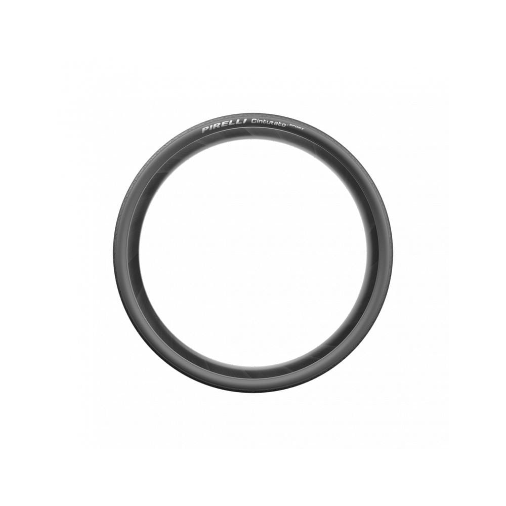 Pirelli Cinturato Sport Tube-Type Clincher Tyre with puncture protection, showing tread pattern and sidewall branding.