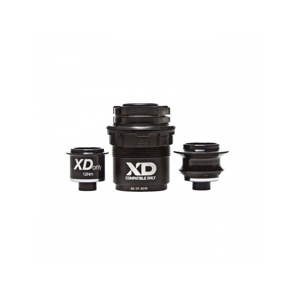 Crankbrothers 150x12mm driveside end cap for XD driver TwinPoke wheels in black, component for bicycle wheel hubs.