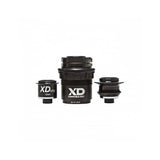 Crankbrothers 150x12mm driveside end cap for XD driver TwinPoke wheels in black, component for bicycle wheel hubs.