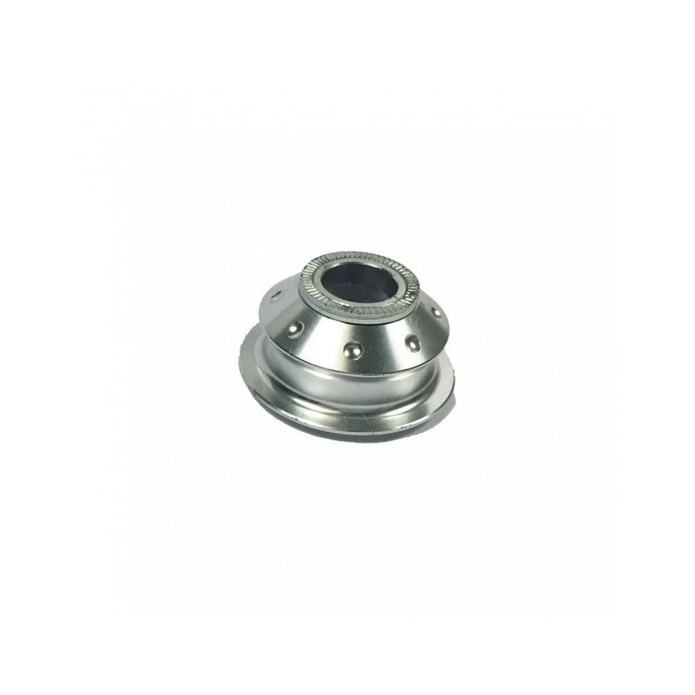 Crankbrothers silver rear wheel end cap for N/D-side, 150mm hub replacement, bike component for rear wheel maintenance
