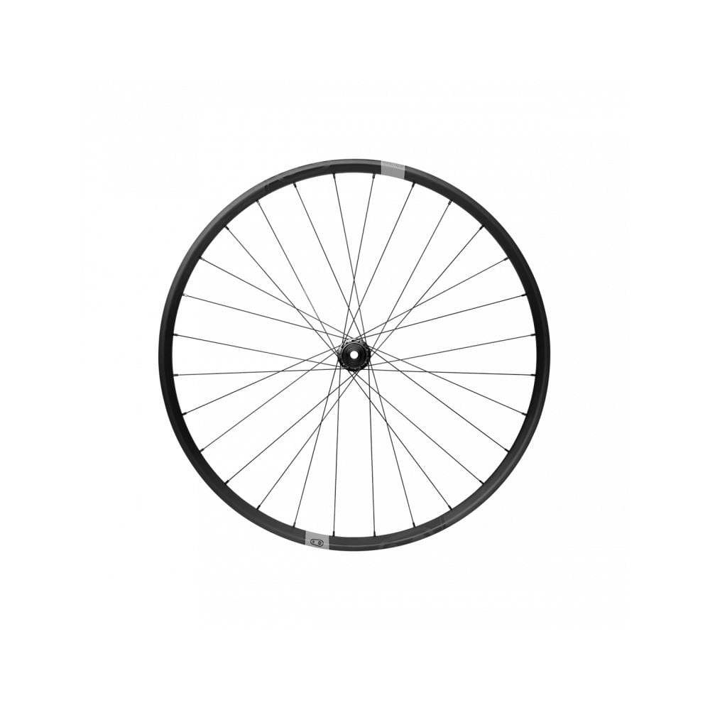 Crankbrothers Synthesis Gravel alloy front wheel with wide rim profile, tubeless ready for gravel biking components.