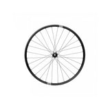 Crankbrothers Synthesis Gravel alloy front wheel with wide rim profile, tubeless ready for gravel biking components.