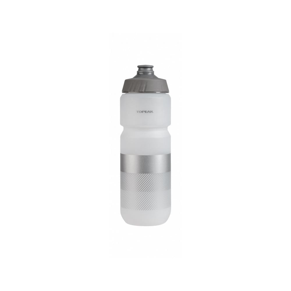 Topeak TTi 750ml lightweight, leak-proof cycling water bottle with a sleek design for bike accessories.