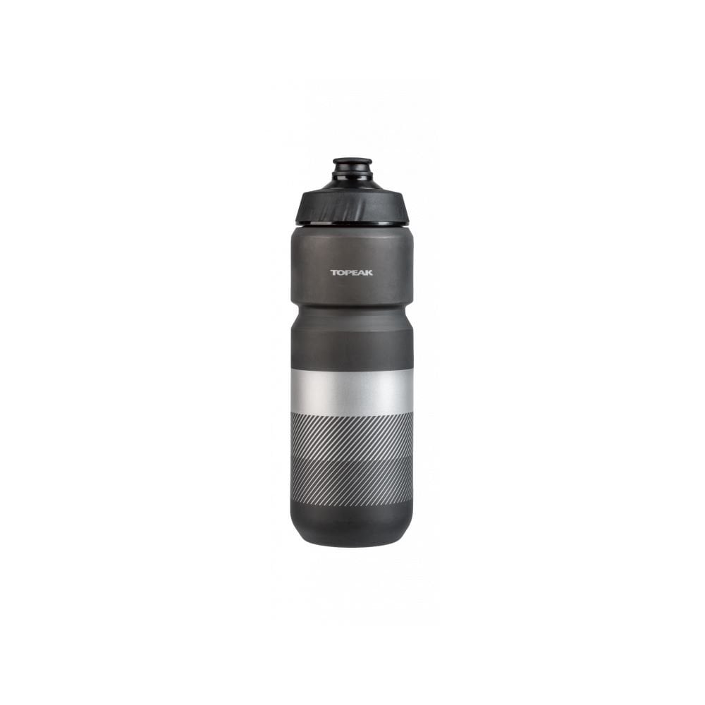 Topeak TTi 750ml lightweight leak-proof cycling water bottle with a screw-on cap and ergonomic design, suitable for bike accessories.