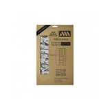 All Mountain Style Red Bull Hardline frame guard and stickers for mountain bike protection, featuring bold red design.