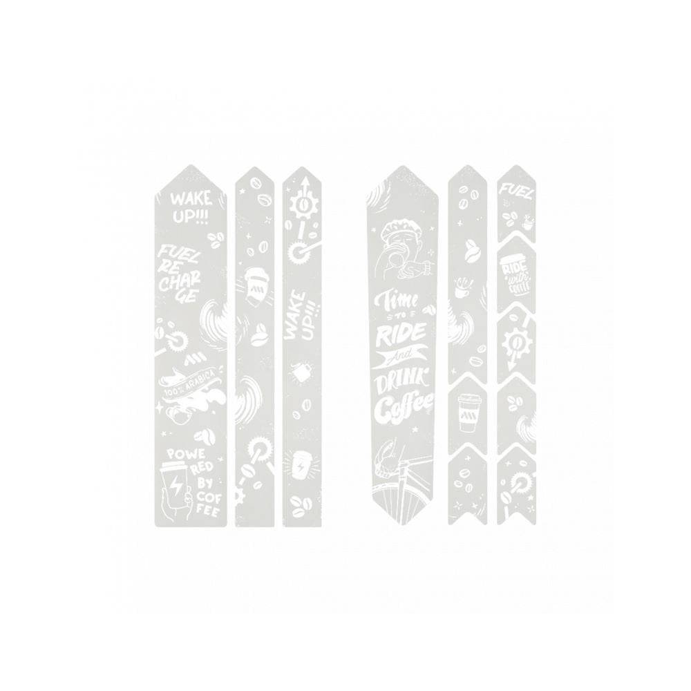 All Mountain Style frame guard stickers for gravel and road bikes, protective accessories for bike frame protection.