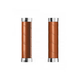 Brooks Slender Leather Bike Handlebar Grips with Aluminium Core and replaceable tape for comfortable cycling.