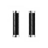 Brooks Slender Leather Bike Handlebar Grips with aluminium core and replaceable tape, designed for comfortable cycling control.