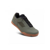 Crank Brothers Mallet Lace MTB shoes with breathable trail footwear design, compatible with mountain bike pedals, shown in black and gray.