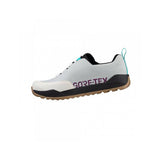 Fizik Terra Ergolace GTX waterproof flat MTB shoes with Vibram outsole, shown in black with textured surface and rugged design.