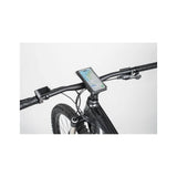 Topeak waterproof phone drybag with QuickClick® mount, holding smartphones up to 6.9 inches, designed for outdoor use.