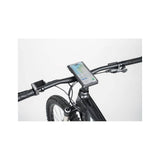 Topeak waterproof phone drybag case with QuickClick® mount for smartphones up to 6.9 inches, showing secure waterproof design.