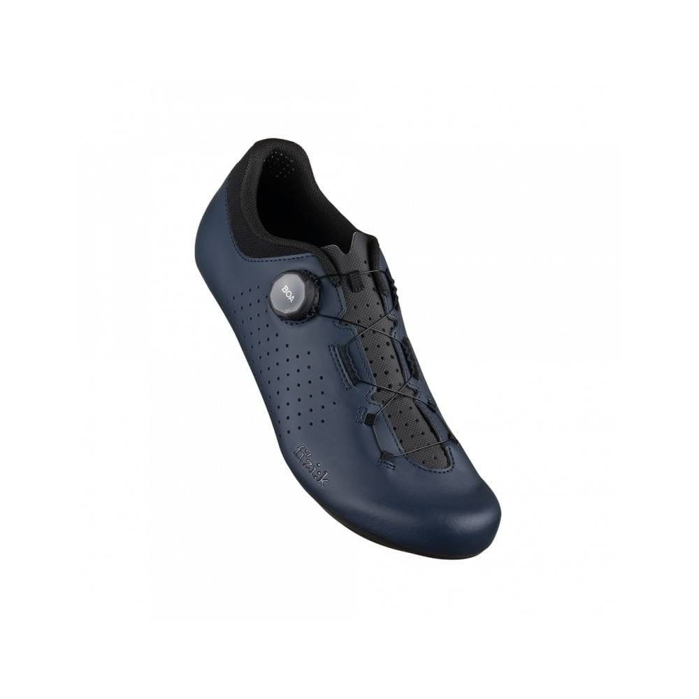 Fizik Vento Omna Wide Fit road cycling shoes with breathable fabric and stiff sole, unisex design, shown from side view.