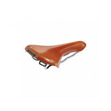Brooks B15 Swallow chrome saddle with durable chromed steel rails, designed for comfort and classic cycling style.