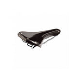 Brooks B15 Swallow chrome bicycle saddle with durable chromed steel rails for comfortable riding.