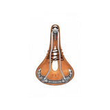 Brooks B17 Carved saddle with cut-out design for pressure relief and comfort, showcasing its leather construction and ergonomic shape.