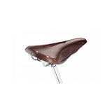 Brooks B17 Carved saddle with cut-out design for pressure relief and comfort, bicycle seat with leather construction.