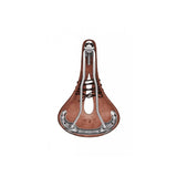 Brooks B17 Carved saddle with cut-out design for pressure relief and comfort, showcasing the leather construction and ergonomic shape.