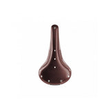 Brooks B17 Narrow saddle for sporty riders, showcasing a durable, lightweight bike seat with a leather finish and sleek design.