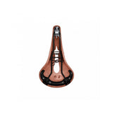 Brooks B17 Narrow Carved bike saddle with pressure-relieving cut-out, designed for comfortable cycling.