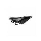 Brooks B17 Narrow Carved bike saddle with pressure-relieving cut-out, designed for comfortable cycling.
