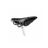 Brooks B17 Narrow Carved Bike Saddle with pressure-relieving cut-out design, lightweight and comfortable bicycle component.