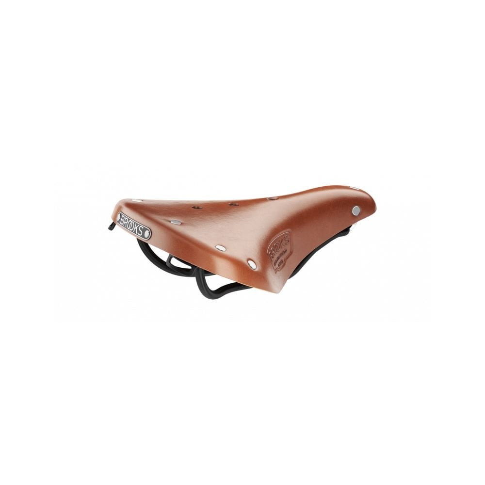 Brooks B17 Short Ladies bike saddle with ergonomic design and steel rails, ideal for women's road and cycle bikes.